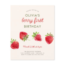 Orçamento Aniversário do Berry de Morango