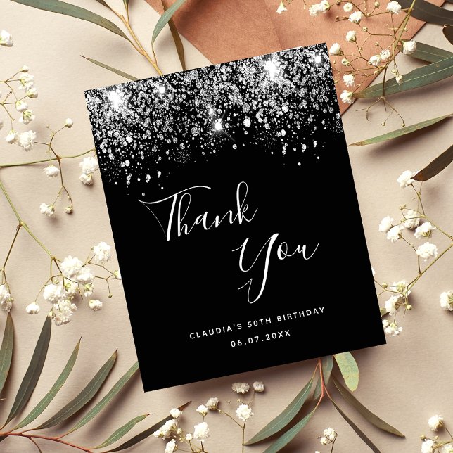 Orçamento Aniversário obrigado de relva negra (Criador carregado)