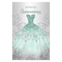 Orçamento Aqua Sparkle Vestido Quinceañera Convite