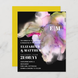 ORÇAMENTO Aquarela Casamento Abstrato Roxo Cinza