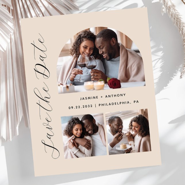 Orçamento Arch de 3 Fotografias - Salvar a Data (Criador carregado)