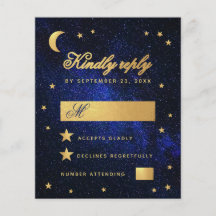 Orçamento Azul Estrelas Douradas Falsas Casamento 