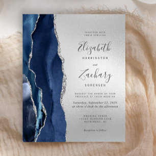 Orçamento Azul Marinho Ágata Prata Casamento