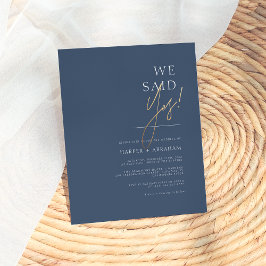 Orçamento Azul Marinho | Nós Dissemos Sim Minimali