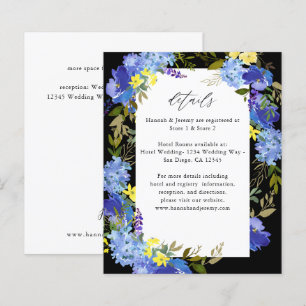 Orçamento Azul Roxo & Amarelo Detalhes Florais - P