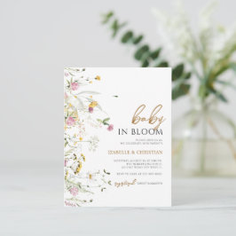 Orçamento Baby Bloom Wildflower Convite Russo