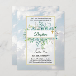 Orçamento BAPTISM Christening Greenerase deixa con