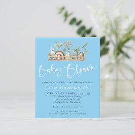 Orçamento Bebê Em Bloom Boho Chá de fraldas Convit
