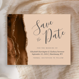 Orçamento Bege Marrom Mocha Ágata Casamento Save t