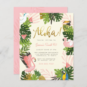 Orçamento Beige Aloha Hawaii, Dourado Tropical Ani