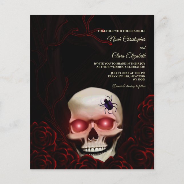 Orçamento Black floral gótica halloween (Frente)