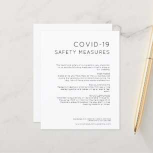 Orçamento Boas medidas de segurança COVID Preto