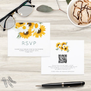 Orçamento Bohemian Sunflower Wedée QR Code RSVP