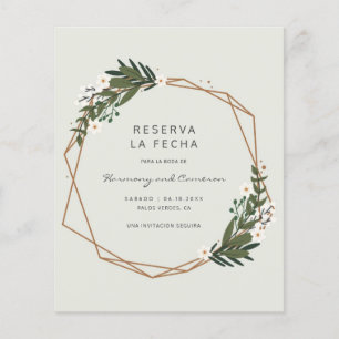 Orçamento Boho Casamento Espanhol Save the Date