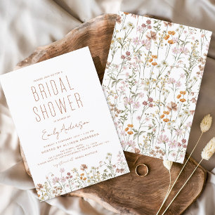 Orçamento Boho Chá de panela de flor selvagem