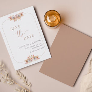 Orçamento Boho Floral Salvar A Data Anúncio