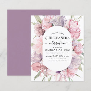 Orçamento Boho Purple Quinceañera Dusty Rosa Flo
