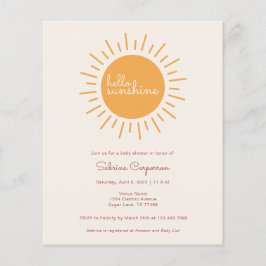 Orçamento Boho Sunshine Gênero Neutro Bebê