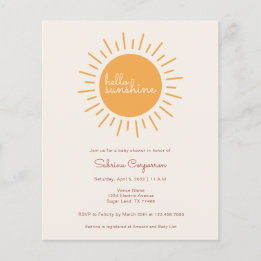 Orçamento Boho Sunshine Gênero Neutro Bebê