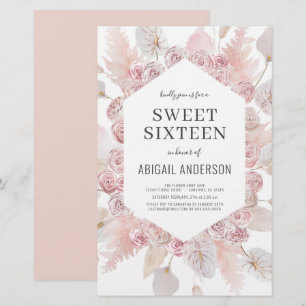 Orçamento Boho Sweet 16 Convite Moderno