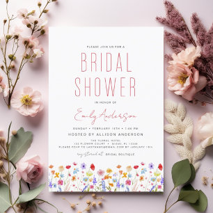 Orçamento Boho Wildflower Chá de panela Elegante