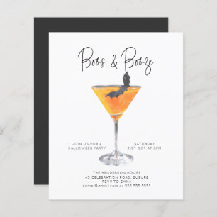 Orçamento Boos e Booze Coquetel do Dia das Bruxas