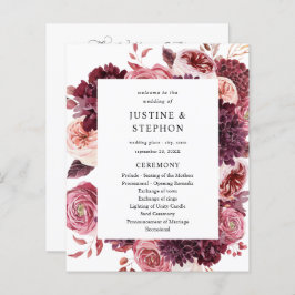 Orçamento Borgonha e Cerimônia de Casamento Pink 8