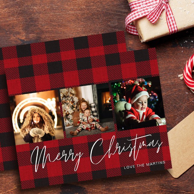 Orçamento Buffalo Check 3 Foto Feliz Natal (Criador carregado)