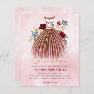 Orçamento Burgundia - Destimento de ouro Quinceañe