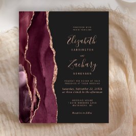 Orçamento Burgundy Ágata Rosa Dourado Casamento Es