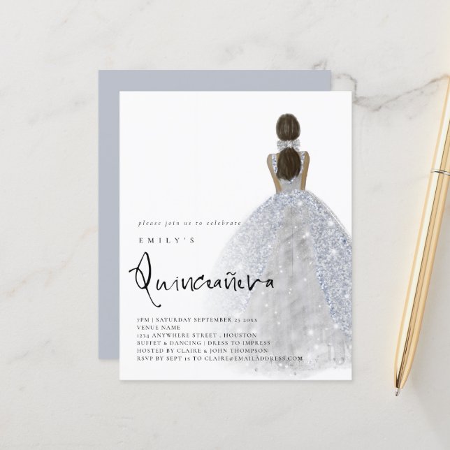 Orçamento Cabelo Escuro do Palhaço QR Quinceañera (Frente/Verso In Situ)