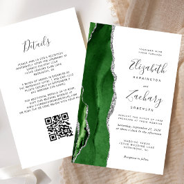 Orçamento Caça Verde Código QR Casamento Prata