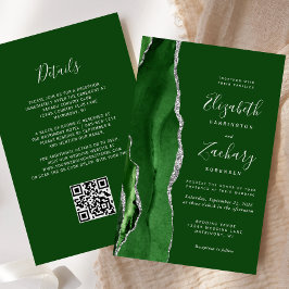 Orçamento Caçador Verde Prata Código QR Casamento
