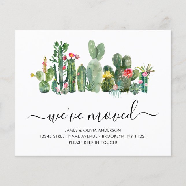 Orçamento Cactus Nós Mudamos Novo Cartão de Movime (Frente)