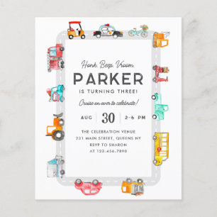 Orçamento Carros Ruas Crianças Transporte Aniversá