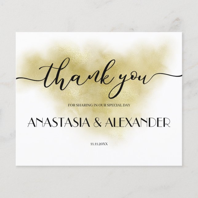 ORÇAMENTO/Cartões de agradecimentos. Folheto (Frente)