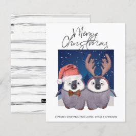 ORÇAMENTO Casal de Pinguim de Natal Rena do Papai