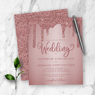 ORÇAMENTO Casamento Brilho Glitter Dourado Rosa
