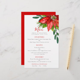 Orçamento Casamento Festivo Poinsettia Menu Foliag