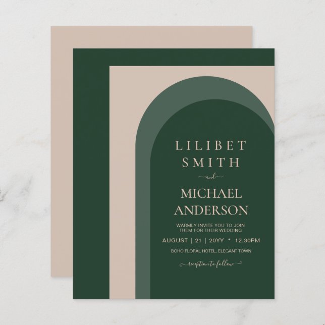 ORÇAMENTO Casamento Verde Esmeralda Ousado (Frente/Verso)