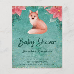 Orçamento Chá de fraldas Floral da Woodland Fox