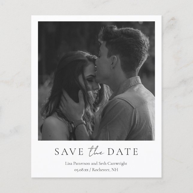 Orçamento Clássico Minimalista para Casamento Save (Frente)