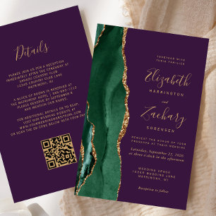 Orçamento Código QR Casamento Verde Esmeralda Ágat