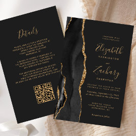 Orçamento Código QR Preto Ágata Escuro Casamento