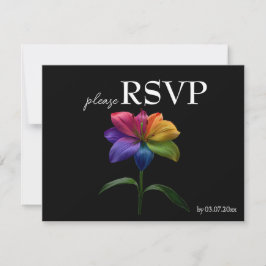 🌈 Orçamento com RSVP de menu Technicolor Love