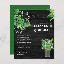 ORÇAMENTO Convite de casamento de Fern Monocromáti