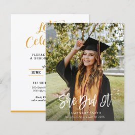 ORÇAMENTO Convite de Formatura Minimalista com Fot