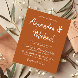 Orçamento convite para casamento de terracotta mod