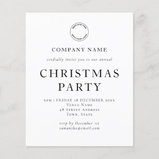 Orçamento Corporativo Texto Preto Branco Festa de 