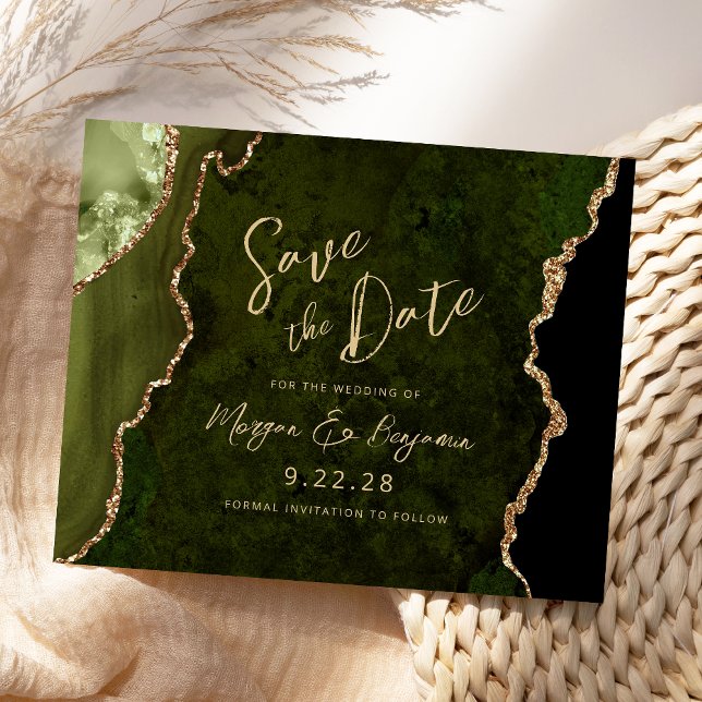 Orçamento de casamento em Ágata Verde Oliva Save t (Criador carregado)